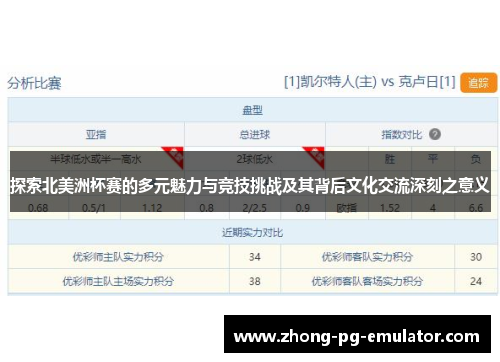 探索北美洲杯赛的多元魅力与竞技挑战及其背后文化交流深刻之意义